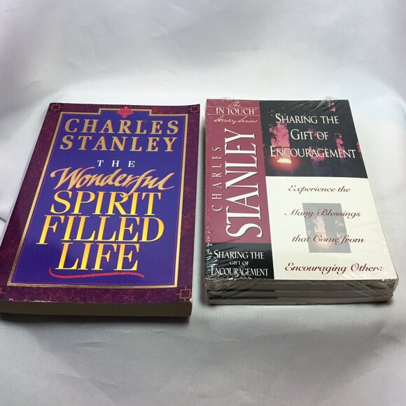 The in Touch Study Series: Charles Stanley Book Lot of 5 With 4 New In Case - Picture 1 of 7
